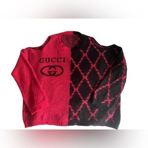 Gucci branded oversized sweater